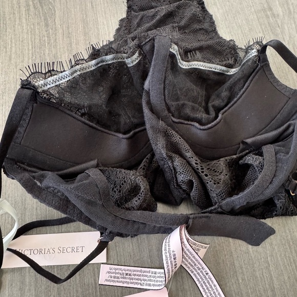 Victoria's Secret black lace wicked unlined balconette TEDDY Bodysuit XS NWT - Picture 12 of 15